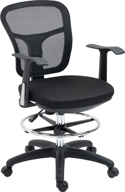 Vinsetto Ergonomischer Bürostuhl mit Armlehnen und Fußstütze in Schwarz für Büro und Homeoffice - Bild 1