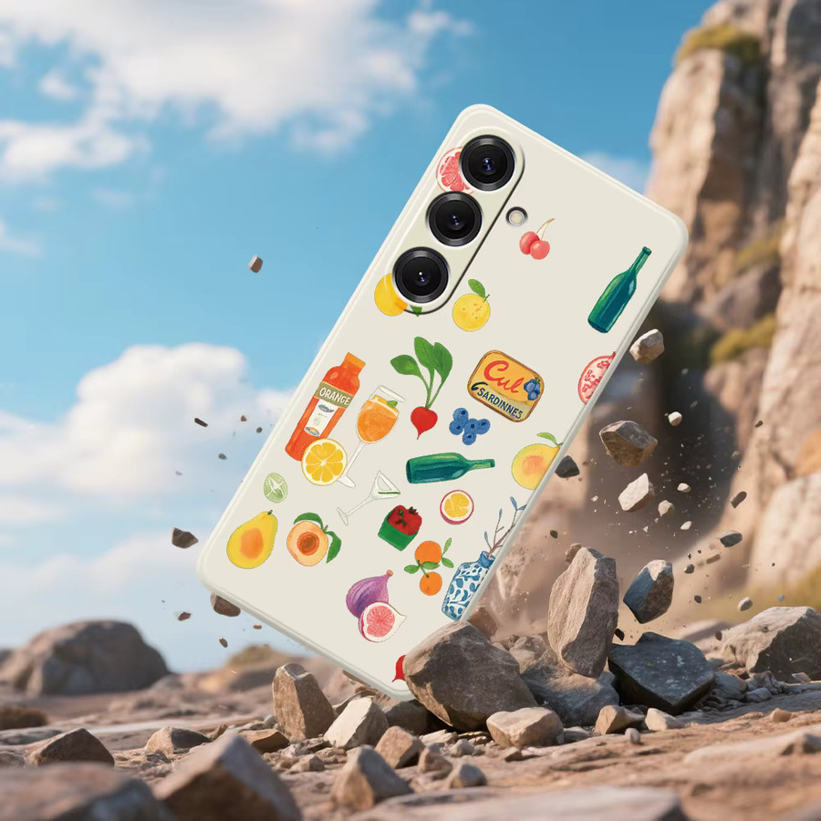 Handy-Schutzhülle im Obst-Design für Samsung Galaxy S25 S24 S23 S22 S21 S20 Ultra Plus S20 FE S21 FE S23 FE S24 FE Soft Cover in Multicolour - Bild 2
