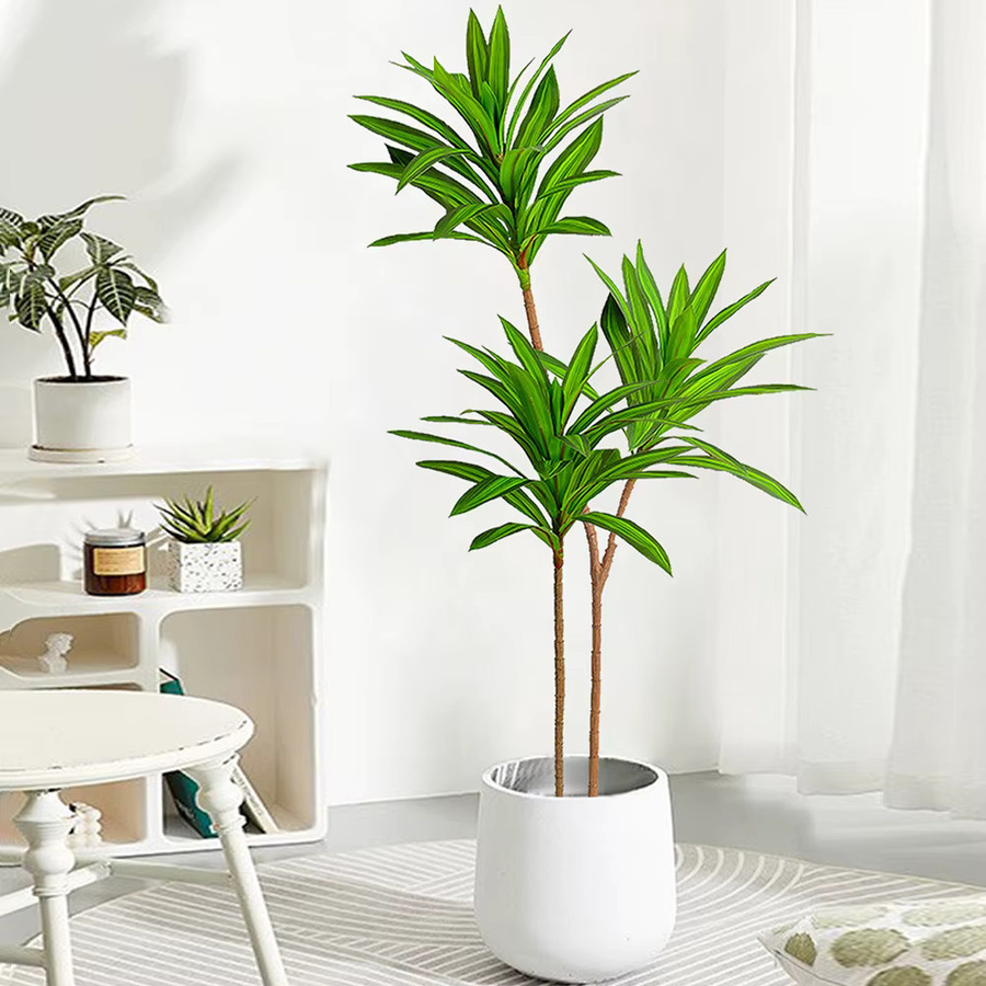 Künstliche tropische Pflanzen von Kmitang in Grün, Brasilholzblätter und Magnolienlaub für deine Dekoration, Höhe: 66 bis 98 cm - Bild 1