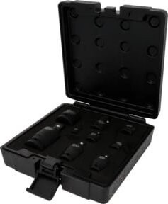 KS Tools Kraft-Vergrößerungs- und Reduzieradapter-Satz, 9-teilig, Chrome-Molybdän, Schwarz, 1/4" - Bild 1