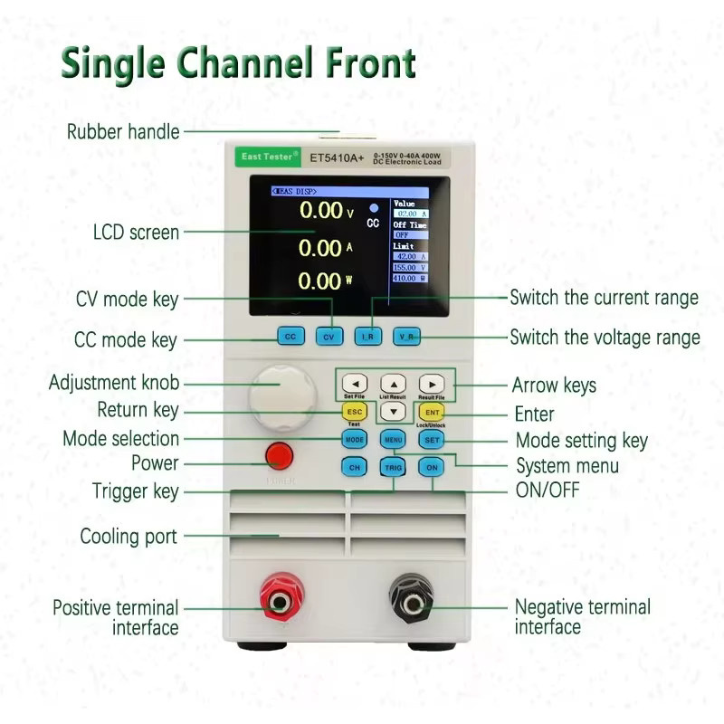 Professioneller elektronischer Batterietester von KUAIQU mit USB/RS485-Steuerung, 500 V und 15 A in Weiß - Bild 2