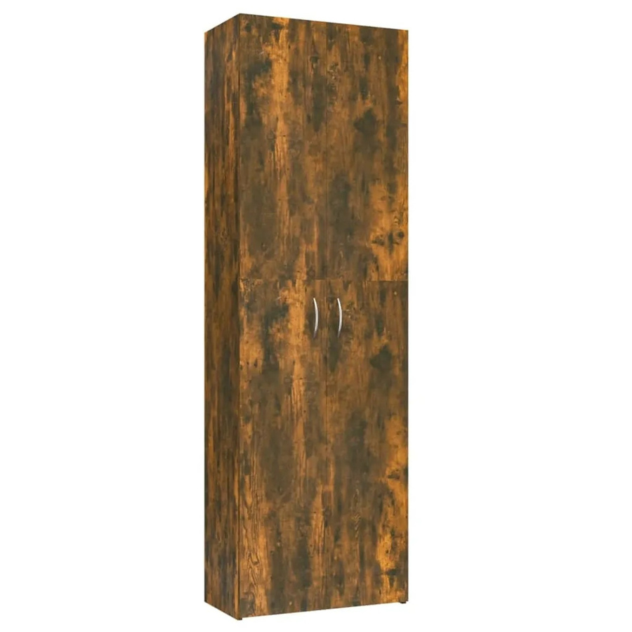 vidaXL Büroschrank aus Holzwerkstoff in Räuchereiche, B/T/H: 60 x 32 x 190 cm - Bild 2