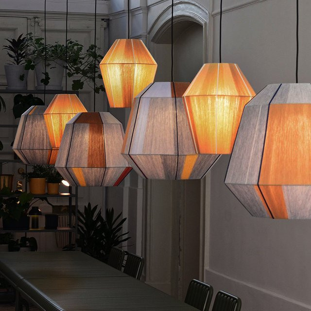 HomeLover Bonbon Pendelleuchte im Boho-Stil aus Rattan und Holz für Esszimmer und Flur - Bild 1