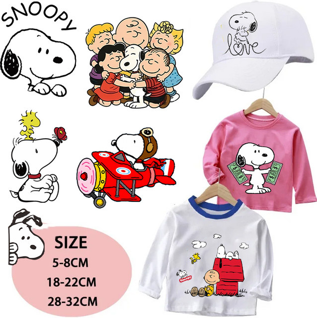 Bandai Snoopys Cartoon Bügelbilder für Kleidung, Wärmeübertragungs-Sticker - Bild 1