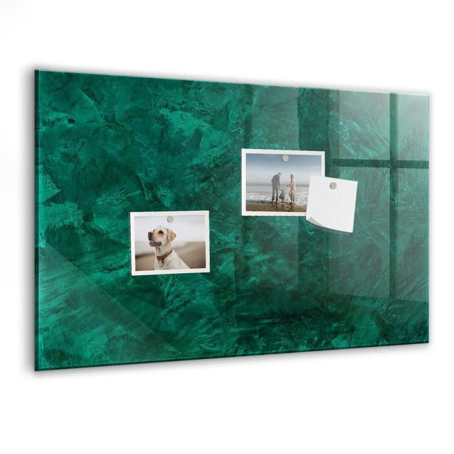 Tulup Magnettafel aus Glas in Smaragdgrün, B: 60 cm, H: 40 cm - Bild 1