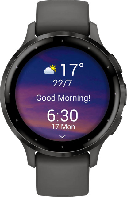 Garmin Smartwatch, 41 mm, Schwarz, Silikon, Damen - Bild 1