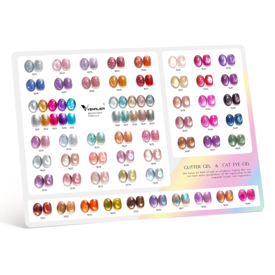 VENALISA Cat Eye Gel Nagellack, 5-teiliges Set, Schimmernd - Bild 3