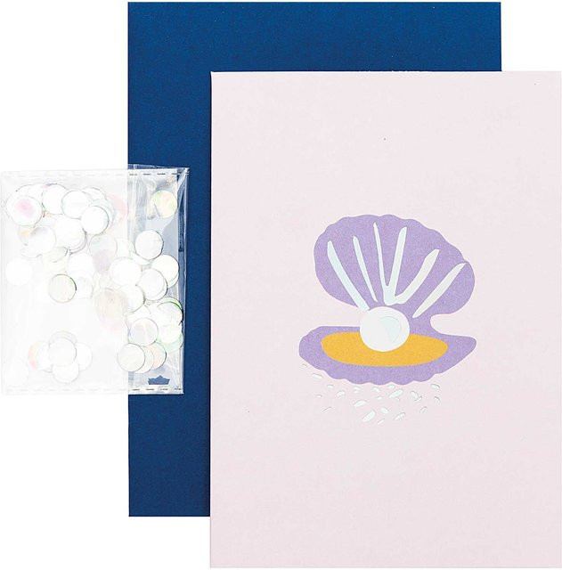Rico Design Paper Poetry Grußkartenset Mermaid Muschel in Multicolor - Bild 1