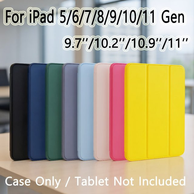 Magnetische Smart Cover Flip Case für Apple iPad in Pink - Bild 1