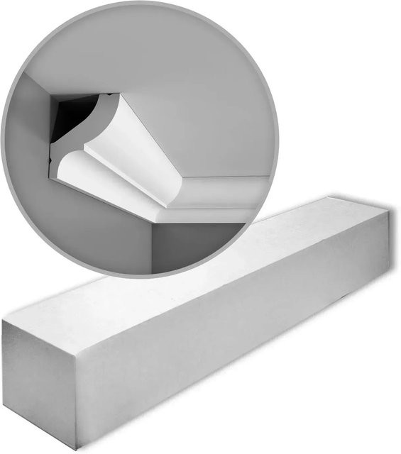 Orac Decor CB502N BASIXX Zierleisten Set aus Polyurethan, 27 Stück, 54 m, Weiß - Bild 1