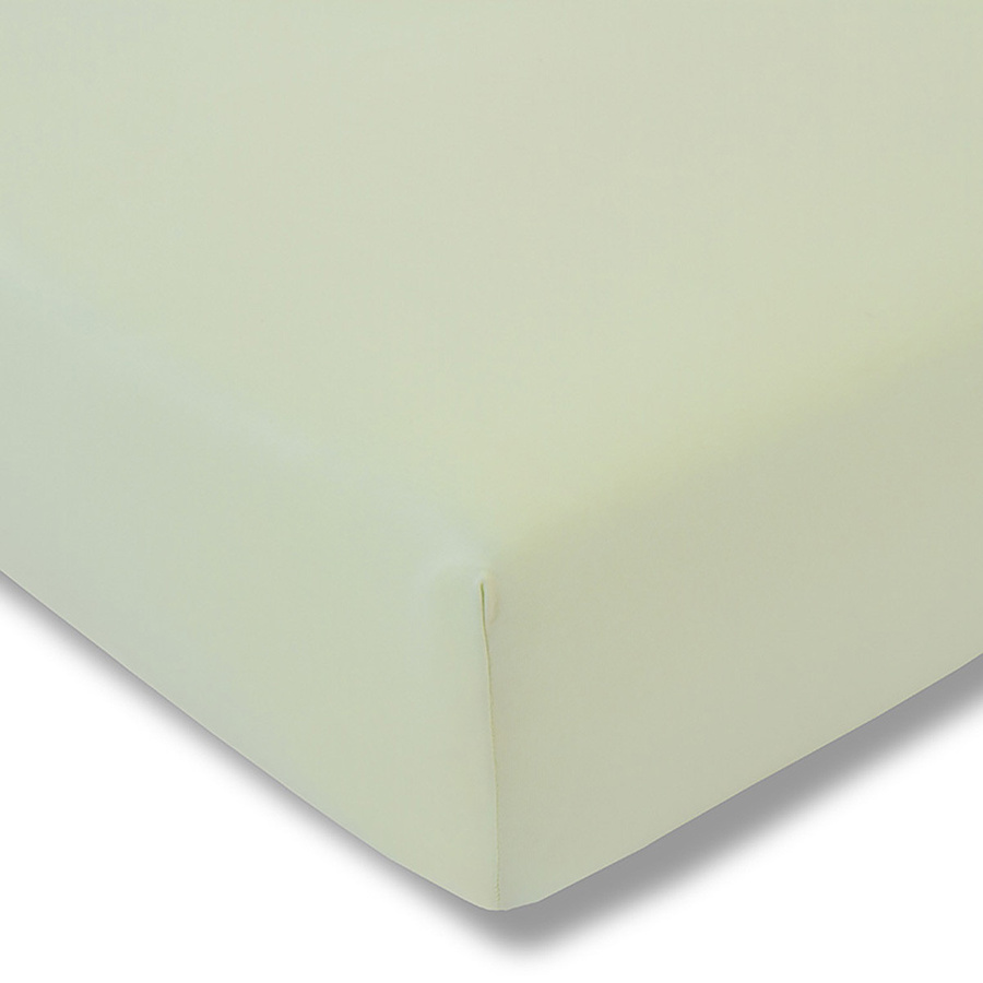 Estella Spannbetttuch aus Feinjersey in Beige und Grün, B/T: 200 x 200 cm - Bild 1