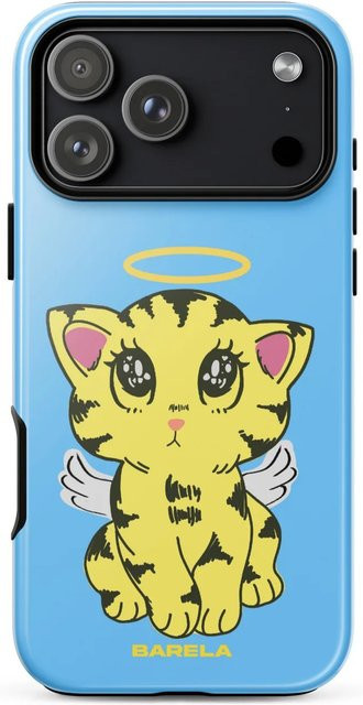 Clmj Swag ANGEL KITTEN Handyhülle für iPhone 17 16e 16 15 14 13 12 11 X XR XSMAX Air Pro Max Plus in Weiß mit luxuriöser Doppelschicht-Rückabdeckung - Bild 1