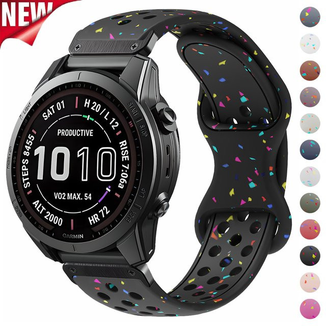 Geekthink Uhrenarmband Silikon, 22/26 mm, Unisex - Bild 1