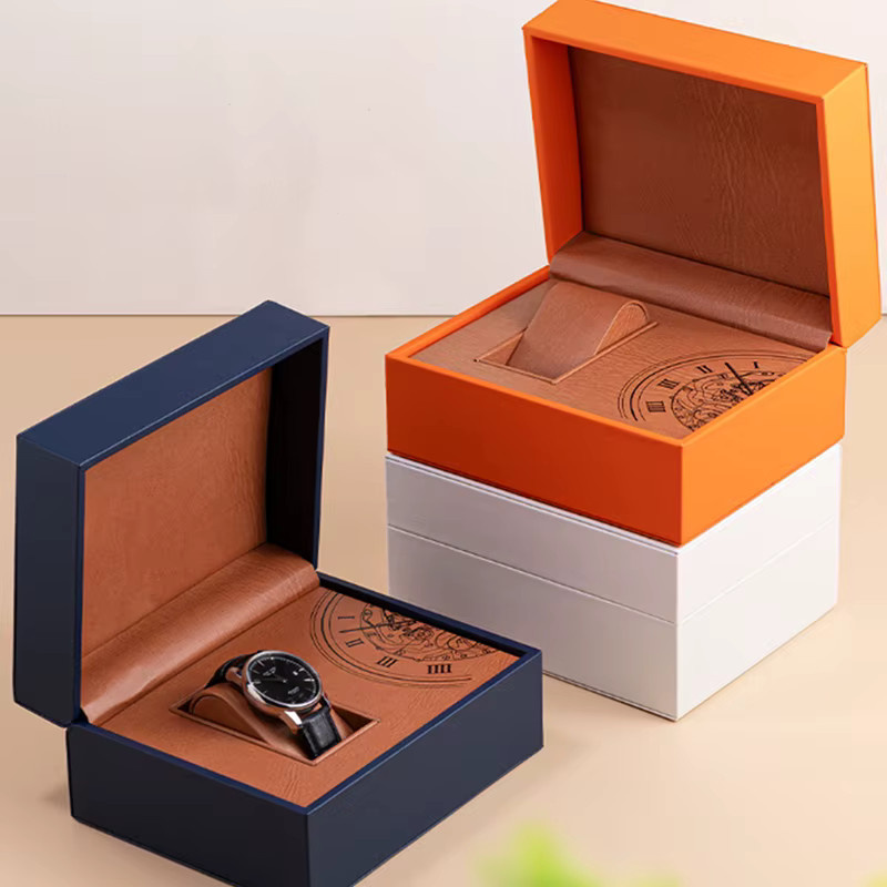 Uhrenbox PU-Leder, quadratisch, Unisex - Bild 2