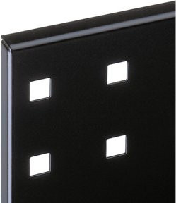 Kappes Lochplatte RasterPlan aus Stahl in Schwarz RAL 9005 B: 1000 mm, H: 450 mm - Bild 1
