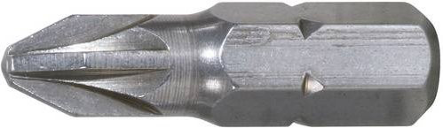 KS Tools Kreuzschlitz-Bit PZ3 aus Edelstahl, Antrieb 1/4 Zoll (6,3 mm), Farbe Silber - Bild 1