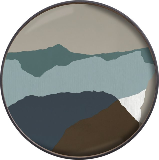 Ethnicraft Wabi Sabi Glastablett mehrfarbig aus Glas und Metall - Bild 1