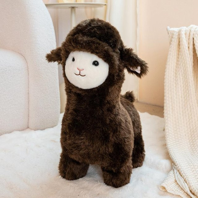 Yiran toy Alpaka Plüschtier, braun, 48cm - Bild 1