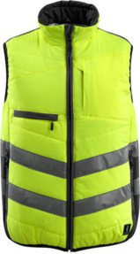 Mascot Grimsby Thermoweste in Gelb/Schwarz, Größe M, EN ISO 20471 Class 1 - Bild 1