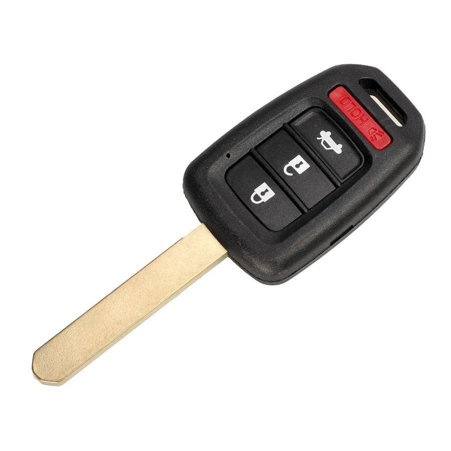 Jingyuqin Fernbedienung Auto Schlüssel Shell Fall Abdeckung Fob Blank für Honda GREIZ Civic City XRV Vezel in Schwarz - Bild 2