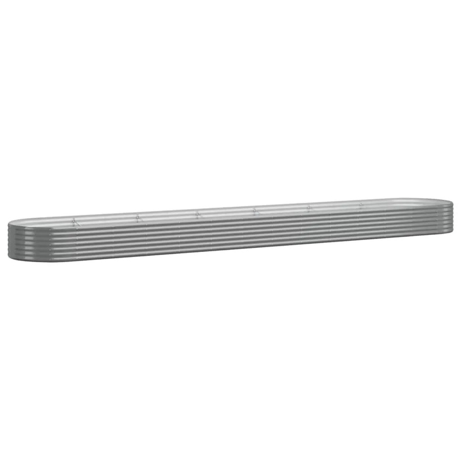 Furnicato Hochbeet aus verzinktem Stahl in Grau, B/T/H: 544 x 100 x 36 cm - Bild 2