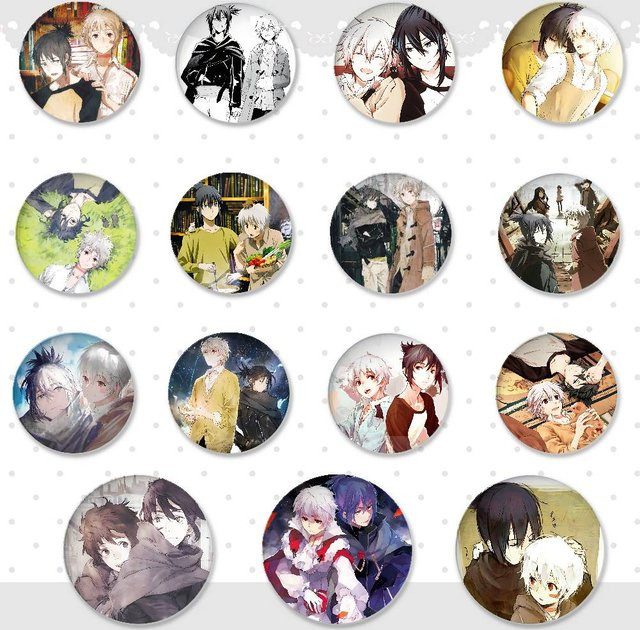Anime NO.6 Anstecker, Metall, Rund, Unisex - Bild 1