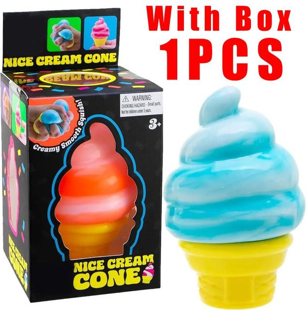 Schyling Needoh Nice Cream Cone Squishy, Fidget Spielzeug - Bild 1