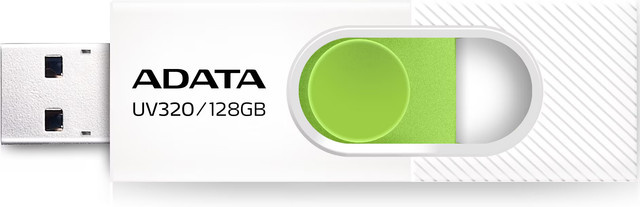 ADATA UV320 USB-Stick USB-A 3.2 mit 128 GB in Weiß und Grün - Bild 1