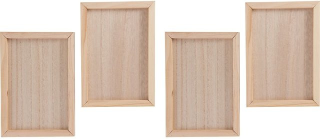 VBS Holz-Rahmen aus MDF-Holz in Beige, B: 14 cm, H: 20 cm - Bild 1