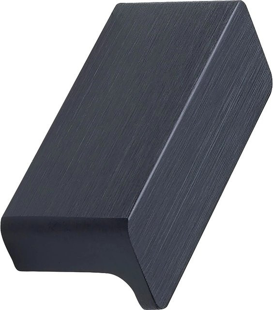 Furnipart Griffleiste Elan aus Aluminium in Schwarz Matt, Breite: 32 mm, Höhe: 50 mm - Bild 1