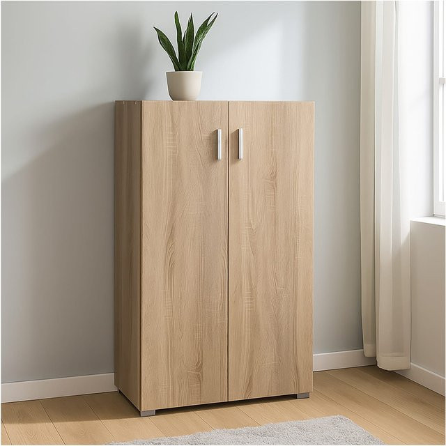 HTI-Living Sideboard Thekla mit 3 Fächern in Sonoma Beige und Braun - Bild 1