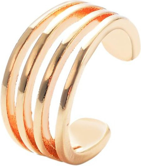 Wucifang Jewelry Ohrclips, Messing, Gold, Unisex - Bild 1