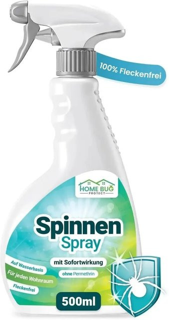 HomeBugProtect Spinnen Spray für Wohnung, Balkon und Garten, 500 ml Sprühflasche - Bild 1