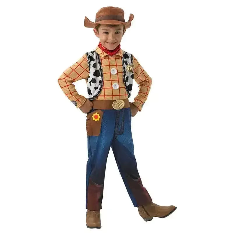 HHYRCOS Cowboy Woody Cosplay Kostüm, Jungen, Disney, Bunt / Mehrfarbig - Bild 2