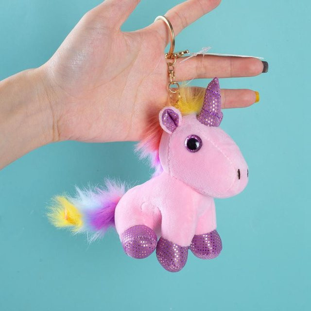 Wucifang Bags Anhänger Einhorn, Plüsch, weiß, Mädchen - Bild 1