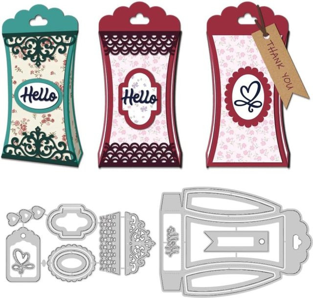 3D-Geschenkbox Stanzformen aus Kohlenstoffstahl für Scrapbooking und Kartenherstellung - Bild 1