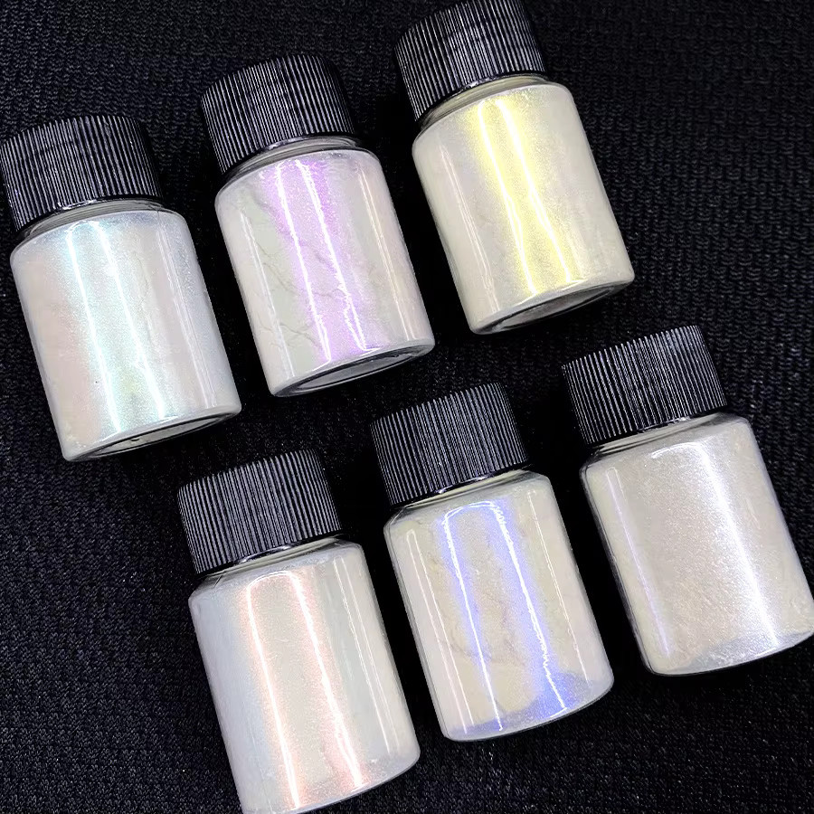 MAFANAILS Aurora Perle Nagelpulver, rosa lila, 10 g, Metallic - Bild 5