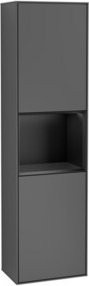 V&B Finion Hochschrank mit Wandbeleuchtung und LED-Beleuchtung in Anthrazit, B/T/H: 41,8 x 15,0 cm x 151,6 cm - Bild 1