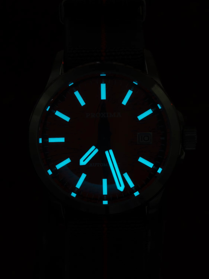 Proxima Armbanduhr Automatik, Edelstahl, Blau, 39 mm, Herren - Bild 4