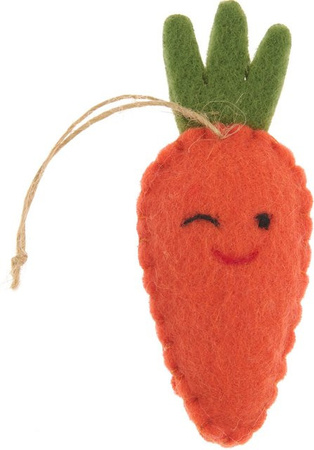 Rico Design Aufhänger Möhre aus Polyesterfilz 2D für Ostern und Frühling