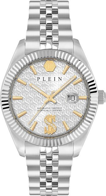 Philipp Plein Herrenuhr, Quarz, Edelstahl, Silber, 41 mm, 5 ATM - Bild 1