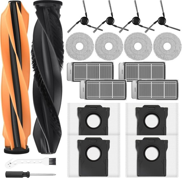 20-teiliges Ersatzset für Roboterstaubsauger kompatibel mit Dreame X50 Ultra, L40s Pro Ultra, L50 Pro Ultra, Matrix10 Ultra, X50 Master und Mova V50 Ultra in Multicolour - Bild 1