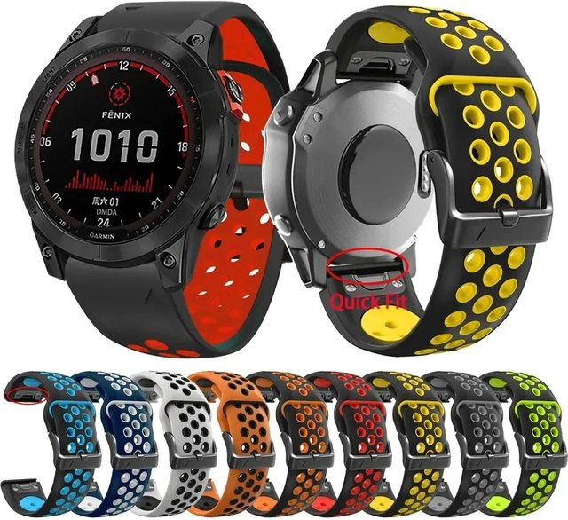 QCTOG Smartwatch-Armband Silikon, 22 mm, Unisex - Bild 1