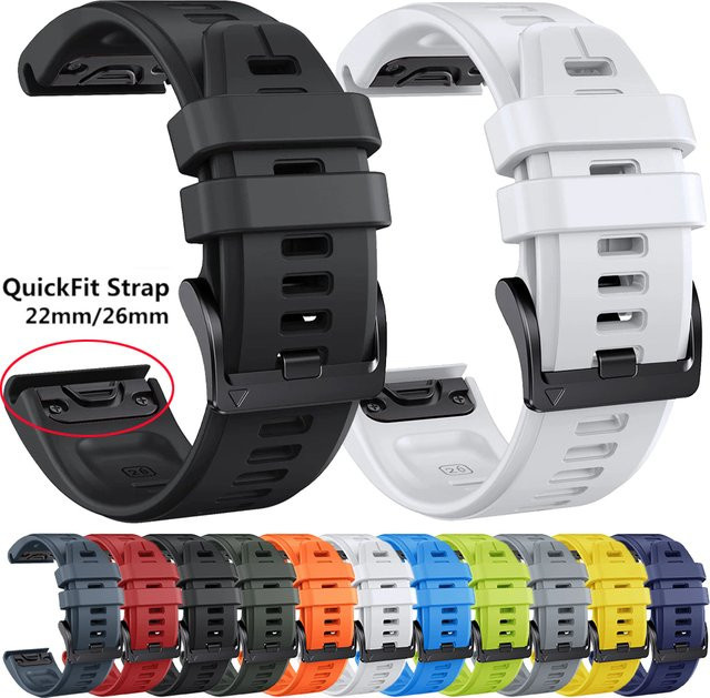 Uhrenarmband Silikon, Unisex, 22/26mm - Bild 1