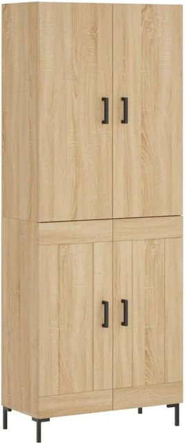 vidaXL Highboard Sonoma Eiche in Braun, B/T/H: 69,5 x 34 x 180 cm - Bild 1