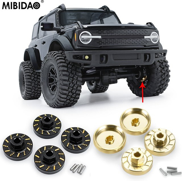 MIBIDAO Messing Gegengewicht Rad Sechskantnabenadapter, 1:18, Metall - Bild 1