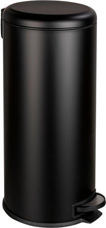 WENKO Treteimer LEMAN in Schwarz mit Soft-Close-Funktion und herausnehmbarem Inneneimer, Höhe: 64 cm, Volumen: 30 l - Bild 1