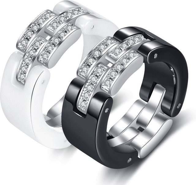 VQYSKO Ring Keramik, Zirkonia, Unisex - Bild 1