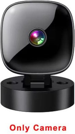 Meiteai-All Mini WiFi Smart Überwachungskamera in Schwarz mit HD 1080P Auflösung und 360 Grad Drehung - Bild 1