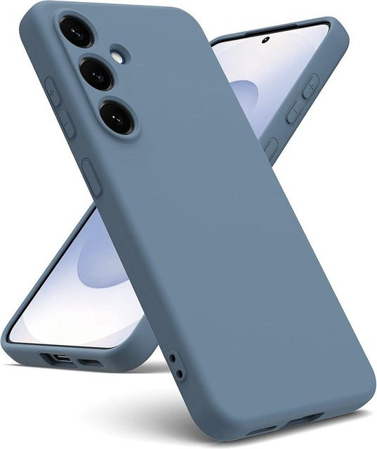 Stoßfeste Flüssigsilikon-Hülle für Samsung Galaxy S25 S24 S23 S22 S21 FE Ultra Plus in Candy-Farben - Bild 1